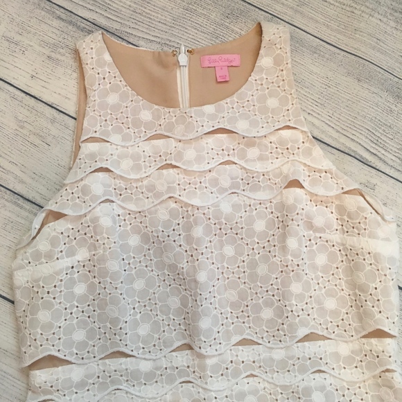 Lilly Pulitzer Brenton White Eyelet Dress - 8 - Picture 6 of 8